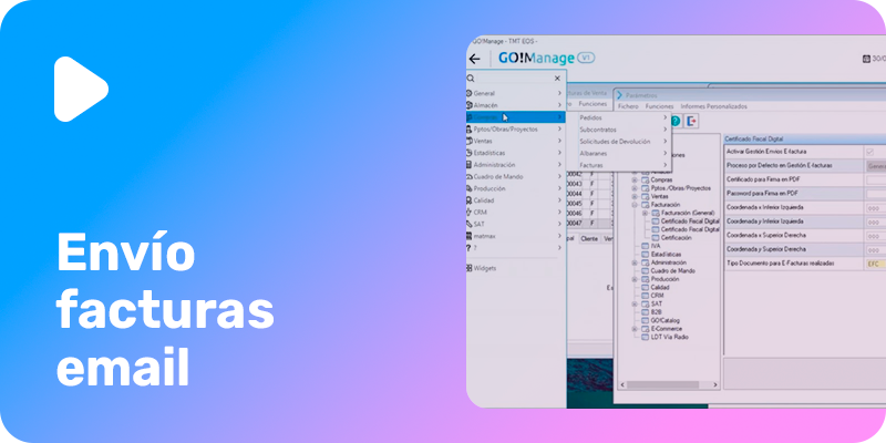 Envío Factura E-mail – Tutorial