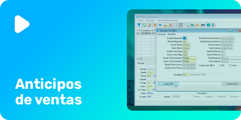 Anticipos de Ventas – Tutorial