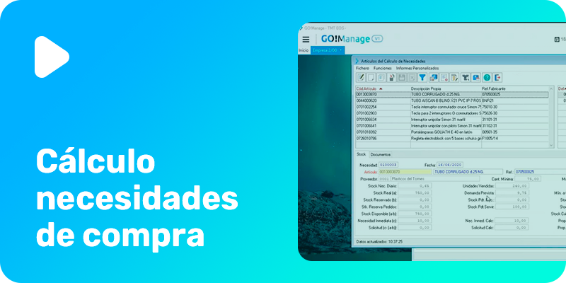 Cálculo de Necesidades de Compra – Tutorial