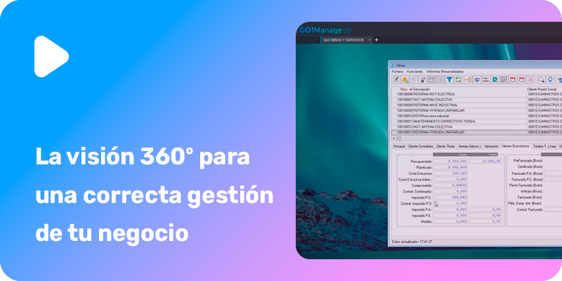 La visión 360º para una correcta gestión de tu negocio