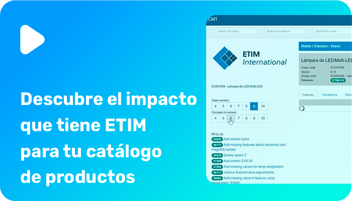 Descubre el impacto que tiene ETIM para tu catálogo de productos