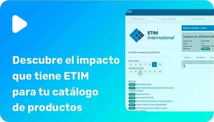 Descubre el impacto que tiene ETIM para tu catálogo de productos